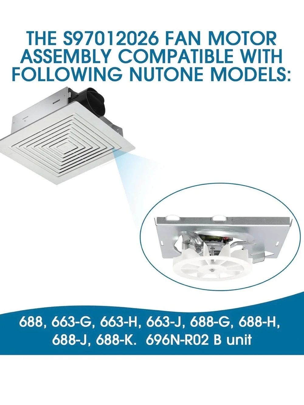 White Ceiling Vent Fan with Grill - White